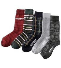 「【５足組】＜ダンロップ・リファインド＞ウール混カジュアルソックス（メンズ靴下・タイツ）」