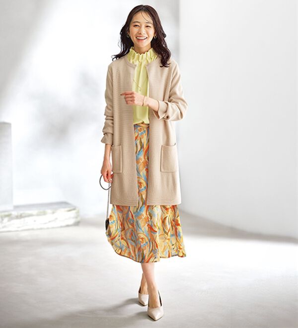 BELLUNA（ベルーナ）の「嬉しい機能付！ミラノリブカーディガン（ニットカーディガン）」｜詳細画像