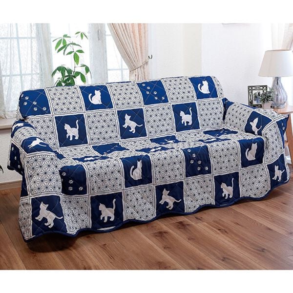 「にゃんこマルチキルトカバー（ソファーカバー）」｜詳細画像