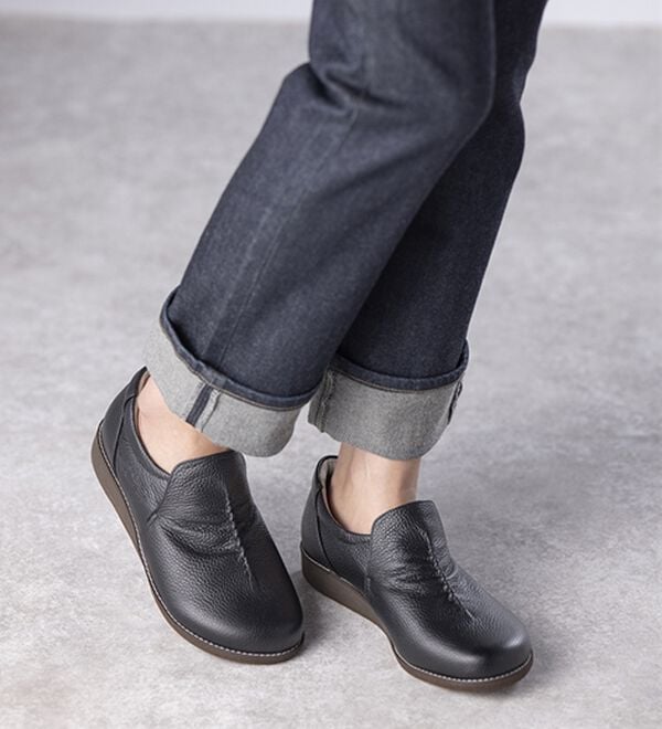 ルフラン（ルフラン）の「メディフィット５Ｅギャザーウォーキング（フラットシューズ）」｜詳細画像