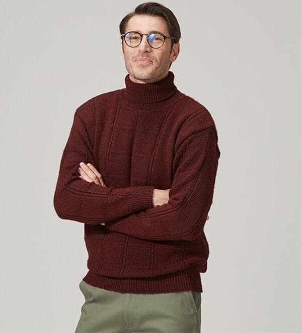 「まさに画期的裏暖かセーター（メンズニット・セーター）」｜詳細画像