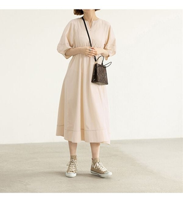 GeeRA（ジーラ）の「前後２ＷＡＹランタンスリーブフレアーワンピース（その他ワンピース）」｜詳細画像