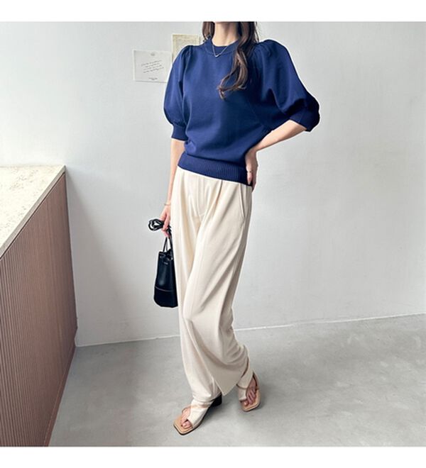 GeeRA（ジーラ）の「パフスリーブニットプルオーバー（ニット・セーター）」｜詳細画像