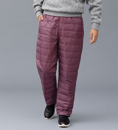 「あったか軽量！ふわっとダウンパンツ（メンズフルレングスパンツ）」