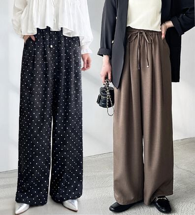 GeeRA（ジーラ）の「【体型カバー】上品なのにラクちんワイドパンツ（フルレングスパンツ）」
