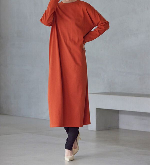 RANAN（ラナン）の「【レギンス付】＜ＢＣ＞綿１００％オーバーシルエットワンピース（その他ワンピース）」｜詳細画像