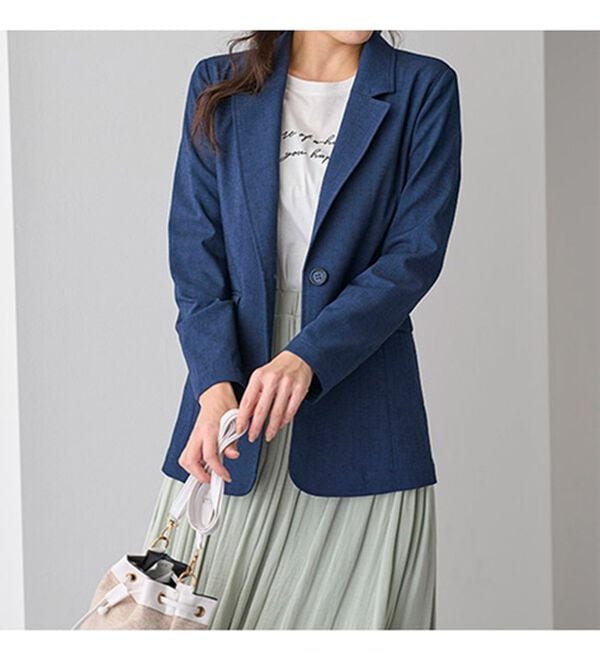 BELLUNA（ベルーナ）の「カジュアルコーデにきちんと感を！テーラードジャケット（テーラードジャケット）」｜詳細画像