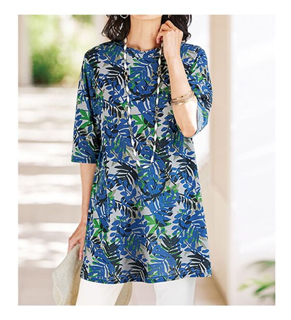 BELLUNA（ベルーナ）の「プリントロングプルオーバー（カットソー）」｜詳細画像