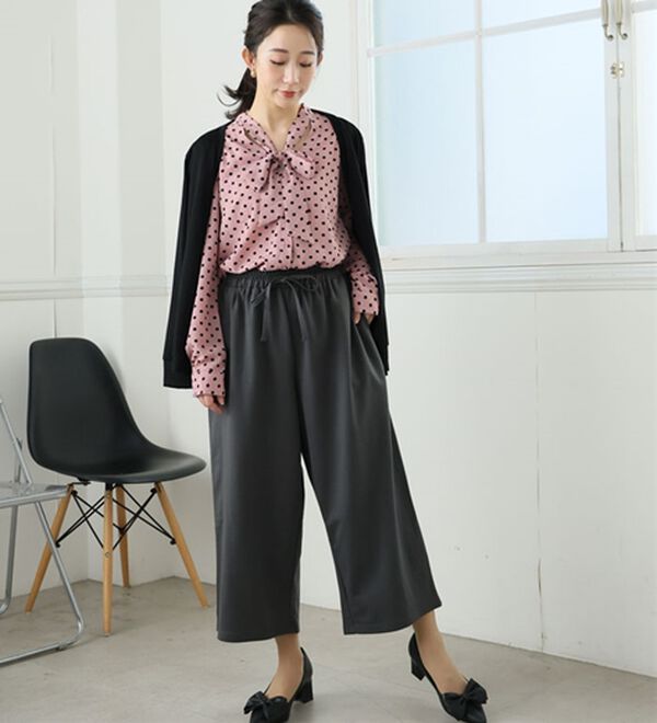 A HAPPY MARILYN（アハッピーマリリン）の「【Ｌ～８Ｌ】選べる身長別　ゆるっと楽ちん ワイドパンツ（ワイドパンツ・ガウチョ）」｜詳細画像