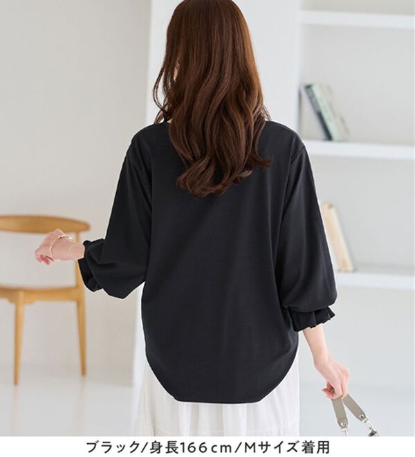 alotta（アロッタ）の「袖タックデザインプルオーバー（カットソー）」｜詳細画像