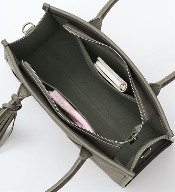 RANAN（ラナン）の「編み込みデザインタッセル付き２Ｗａｙハンドバッグ（ハンドバッグ）」｜詳細画像