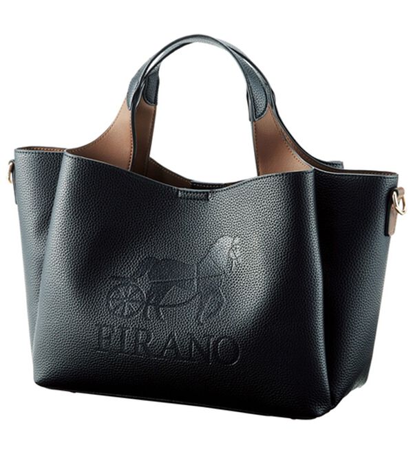 「【４点セット】＜ＦＩＲＡＮＯ＞ホースロゴバッグ（その他バッグ）」｜ブラック