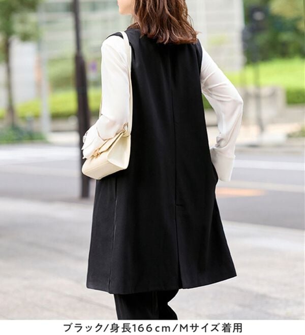 Viola e Viola（ヴィオラ エ ヴィオラ）の「美ラインを叶える！ロングベストセットアップ（パンツスーツ）」｜詳細画像