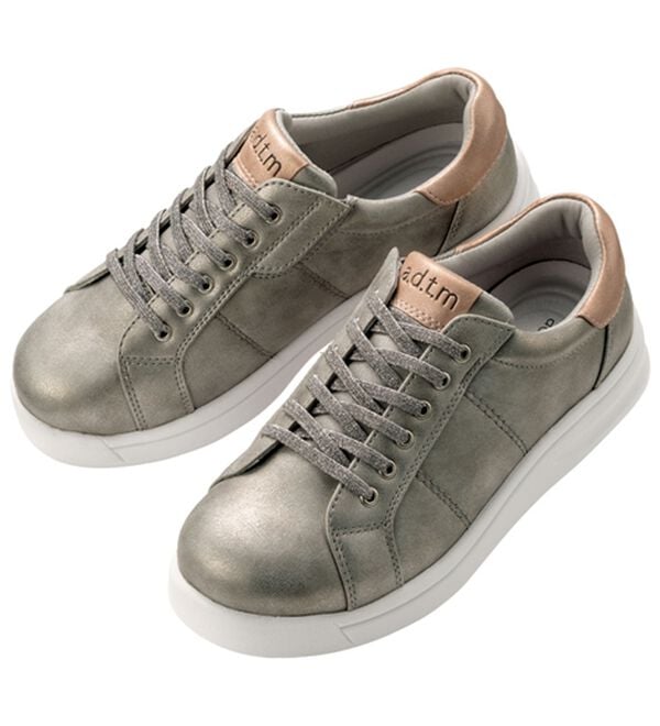 ルフラン（ルフラン）の「足がよろこぶもちかるサッとスニーカー（スニーカー）」｜シルバーグレー