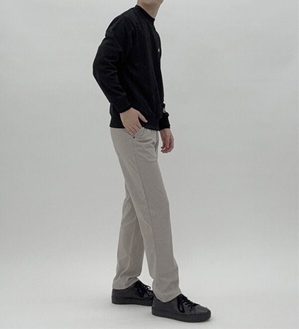 「＜コムルヴァン・オム＞起毛ストレッチでラクして暖かパンツ（メンズチノパンツ）」｜詳細画像