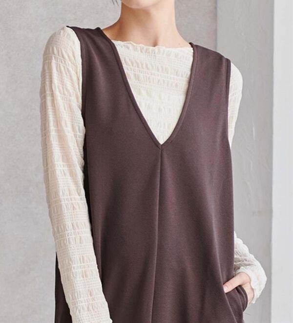 RANAN（ラナン）の「【選べる2丈】細見えが叶うジャンパースカート（ジャンパースカート）」｜詳細画像