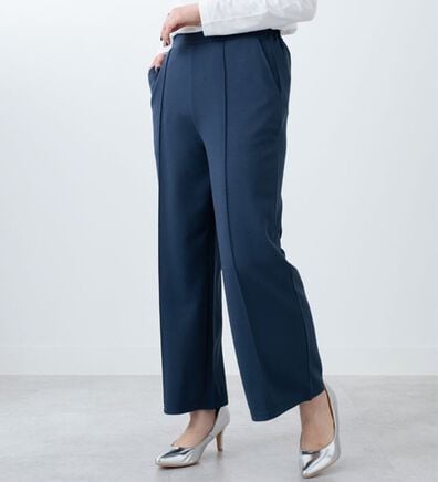 BELLUNA（ベルーナ）の「カットツイル素材ストレートパンツ（フルレングスパンツ）」