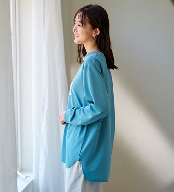 BELLUNA（ベルーナ）の「【ＰＯＬＯ　ＢＣＳ】ミニ裏毛素材デザイントップス（カットソー）」｜詳細画像