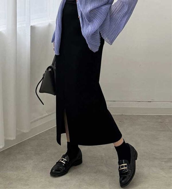 GeeRA（ジーラ）の「楽ちん！滑らか美ラインダンボールナロースカート（ロングスカート）」｜詳細画像