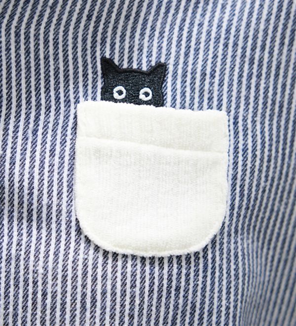 BELLUNA（ベルーナ）の「アニマル刺しゅう多ボタンデザインブラウス（ブラウス）」｜詳細画像