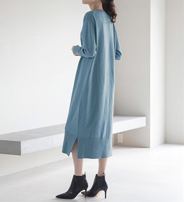 RANAN（ラナン）の「【２点セット】ニットワンピースアンサンブル（ニットワンピース）」｜詳細画像