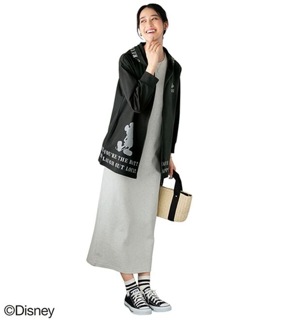 BELLUNA（ベルーナ）の「＜Ｄｉｓｎｅｙ＞【ミッキー】ロゴプリント裏メッシュパーカー（パーカー）」｜詳細画像
