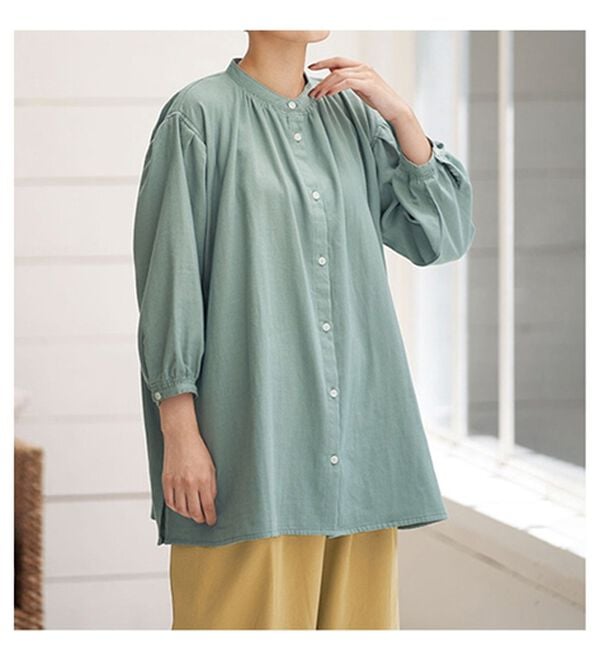 BELLUNA（ベルーナ）の「綿１００％やわらかチノゆったりパンツ（ワイドパンツ・ガウチョ）」｜詳細画像