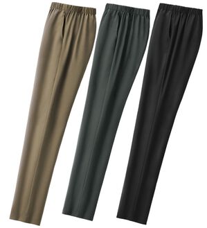 ルフラン（ルフラン）の「【３本組】日本製新お手入れラク！上品パンツ（フルレングスパンツ）」｜詳細画像