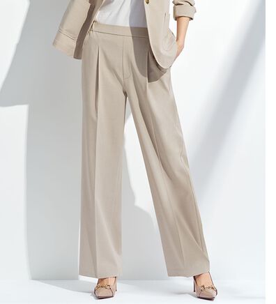 BELLUNA（ベルーナ）の「＜爽楽＞ストレッチワイドパンツ（フルレングスパンツ）」