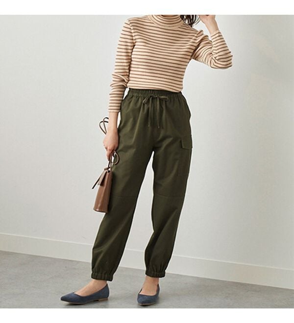 BELLUNA（ベルーナ）の「＜＆ｃｏｃｏｃｈｉ＞ハピネスコットン100％&times;吸湿発熱リブタートルニット（ニット・セーター）」｜詳細画像