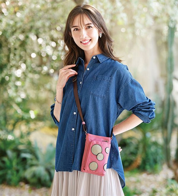 BELLUNA（ベルーナ）の「お出かけ上手なドットモチーフミニショルダー（ショルダーバッグ）」｜詳細画像