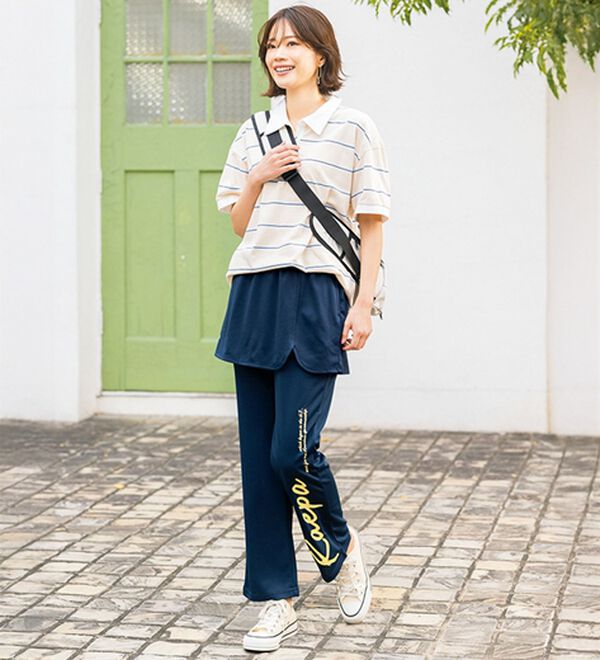 ルフラン（ルフラン）の「【２本組】＜ｋａｅｐａ＞スカート付ジャージパンツ（その他パンツ）」｜詳細画像