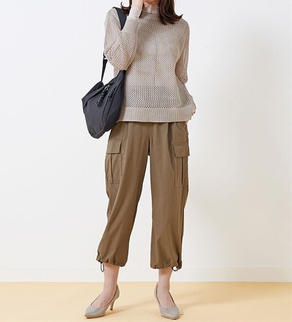 BELLUNA（ベルーナ）の「ラメメッシュニットプルオーバー（ニット・セーター）」｜詳細画像