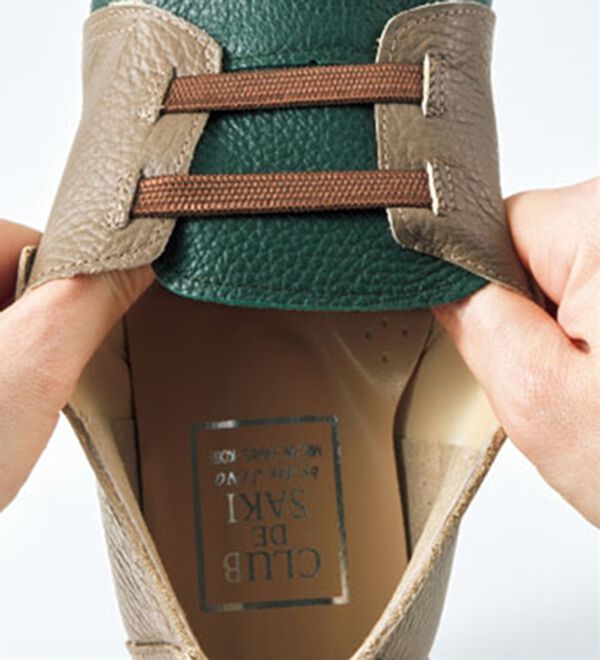 BELLUNA（ベルーナ）の「イタリアンレザー４Ｅゴム紐シューズ（スリッポン）」｜詳細画像