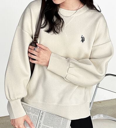 RANAN（ラナン）の「＜U.S.POLO ASSN.＞刺繍スウェットライクニット（ニット・セーター）」