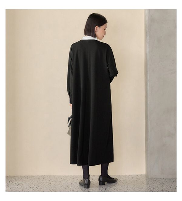 Viola e Viola（ヴィオラ エ ヴィオラ）の「【３つの機能付】衿２WAY仕様ピンタックワンピース（その他ワンピース）」｜詳細画像