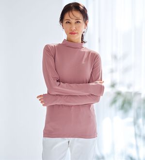 BELLUNA（ベルーナ）の「着る日傘！近赤外線カットハイネックインナー（カットソー）」｜ローズグレー