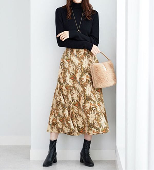 BELLUNA（ベルーナ）の「リブニットタートルプルオーバー（ニット・セーター）」｜詳細画像