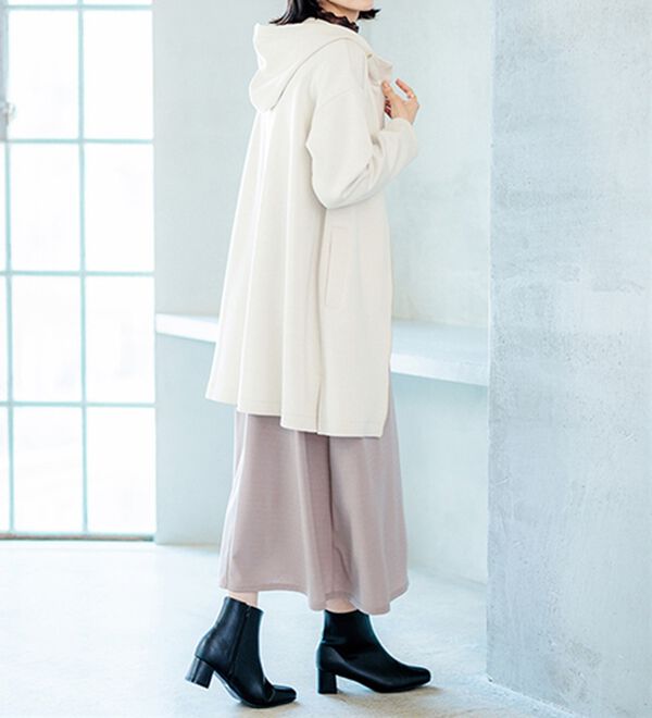 BELLUNA（ベルーナ）の「衿デザインロング丈パーカー（パーカー）」｜詳細画像