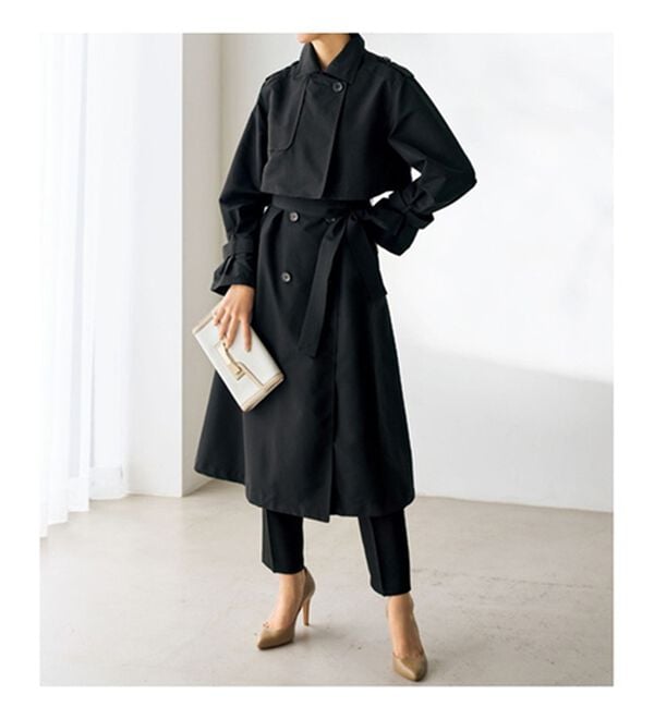 L'Or Laubeblanc 3wayトレンチコート l'or 3way trench coat ブラック laubeblanc
