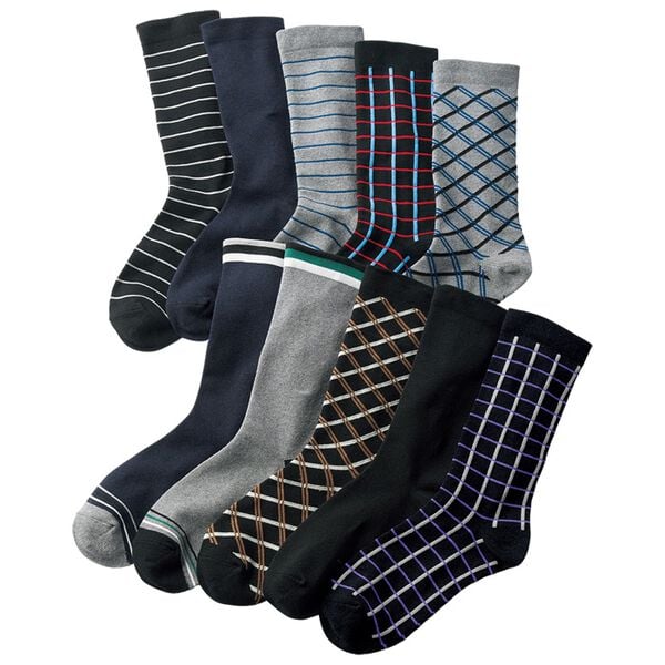 「【１０足組】お買得！ゴム跡付きにくい定番ソックス（メンズ靴下・タイツ）」｜詳細画像