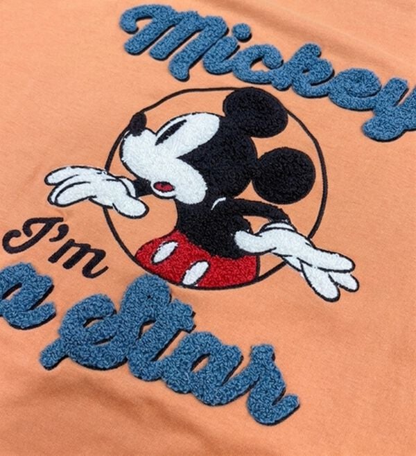 BELLUNA（ベルーナ）の「＜Ｄｉｓｎｅｙ＞【ミッキー】さがら刺しゅうワイドシルエットTシャツ（カットソー）」｜詳細画像