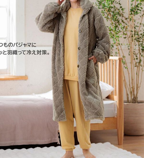 LAVIENNE（ラヴィエンヌ）の「もこもこダイヤフリースガウン（パジャマ・ルームウェア）」｜詳細画像