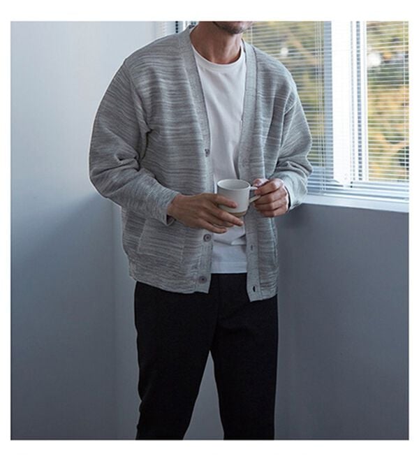 「涼感・軽量サマーカーディガン（メンズカーディガン）」｜詳細画像