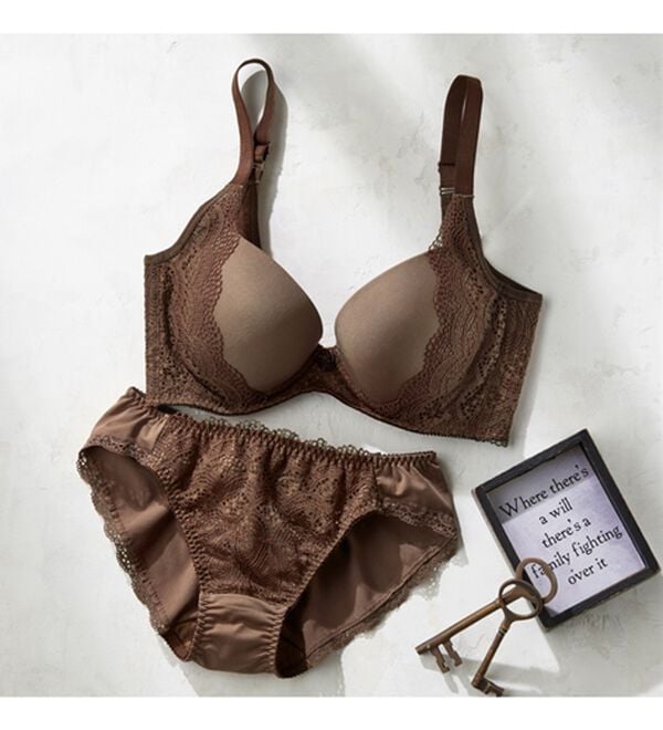 YU'NOW（ユナウ）の「しっかり脇高！美乳ブラセット（ブラジャー＆ショーツセット）」｜詳細画像