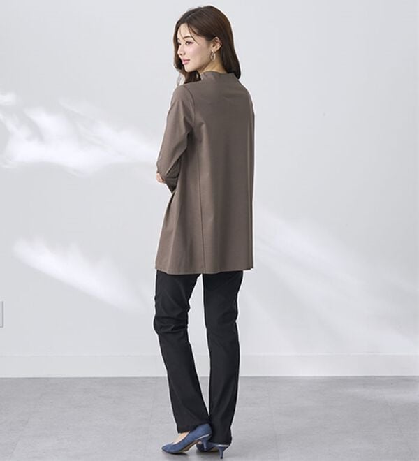 BELLUNA（ベルーナ）の「艶やかコットン１００％チュニック（チュニック）」｜詳細画像