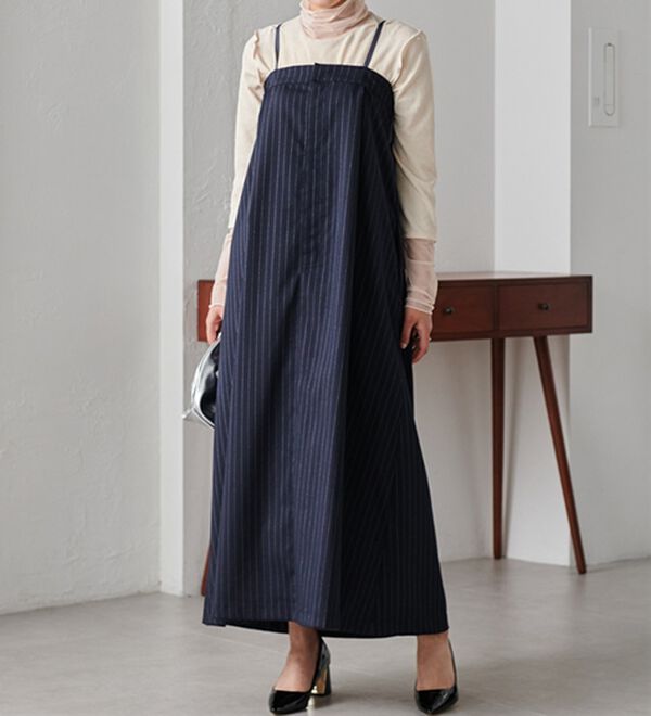 RANAN（ラナン）の「異素材デザインキャミワンピ（その他ワンピース）」｜詳細画像