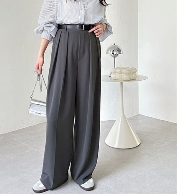 GeeRA（ジーラ）の「インタックスラックスワイドパンツ（フルレングスパンツ）」｜詳細画像