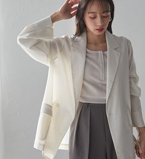 RANAN（ラナン）の「シアーダブルジャケット（テーラードジャケット）」｜詳細画像