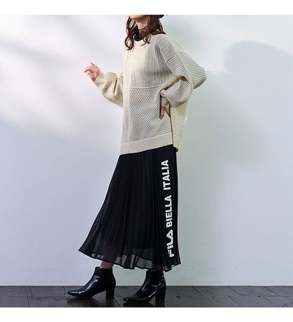 RANAN（ラナン）の「＜ＦＩＬＡ＞シフォンプリーツスカート（ロングスカート）」｜詳細画像